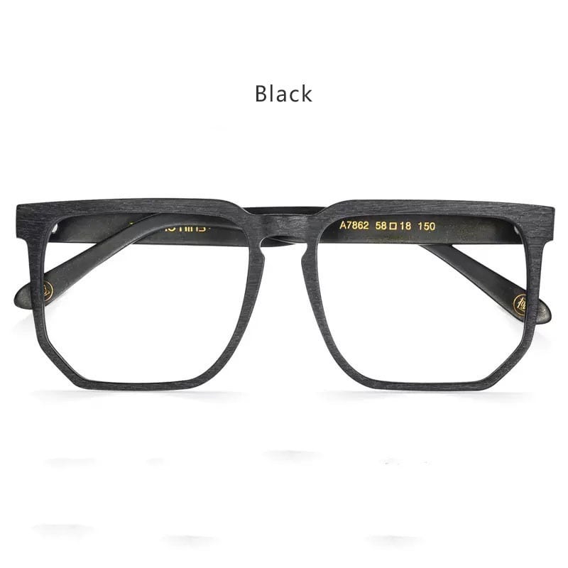 Wood Grain Oversized Glasses -square- / ウッド グレイン オーバー