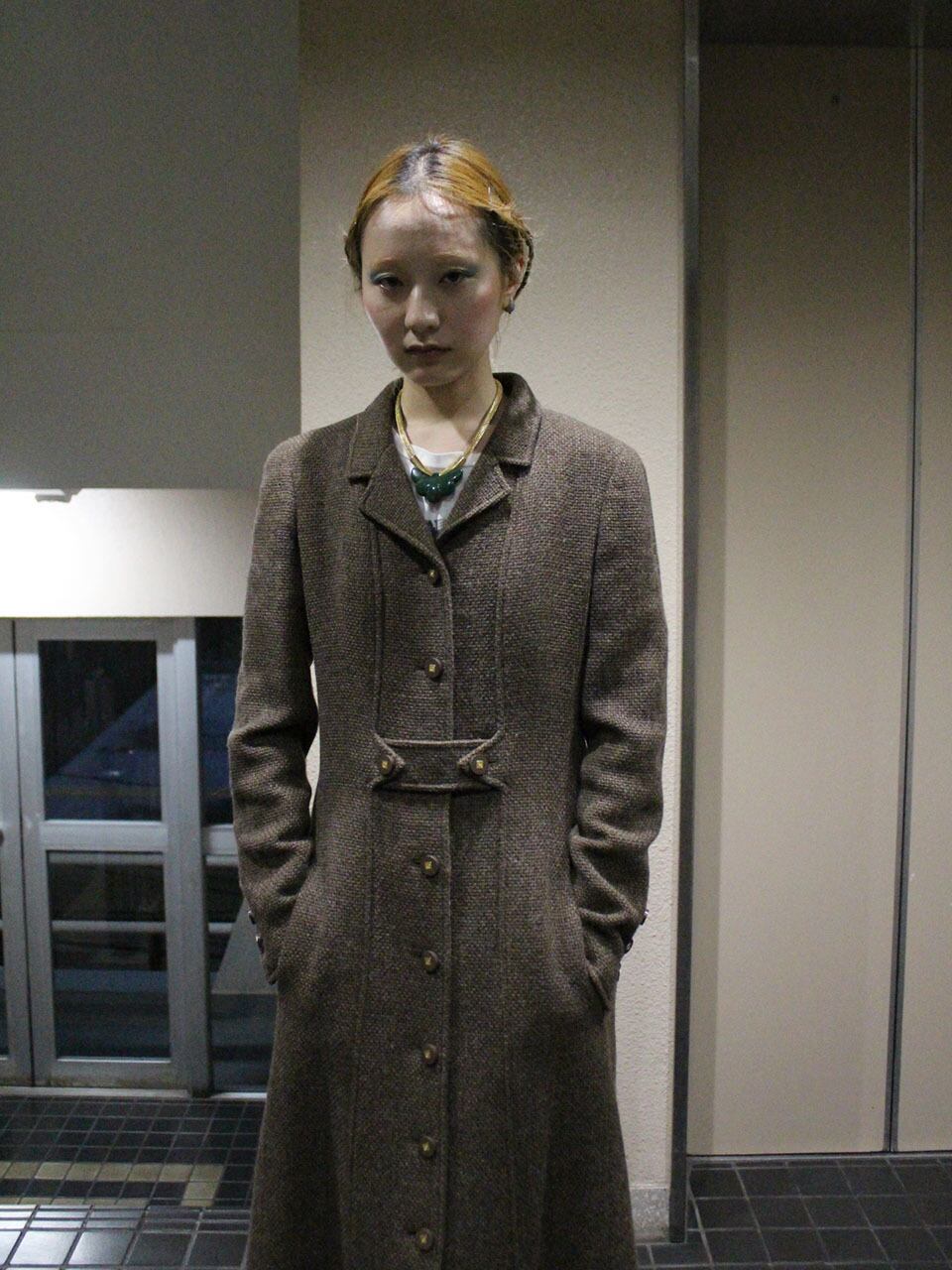 CHANELマキシ丈コート