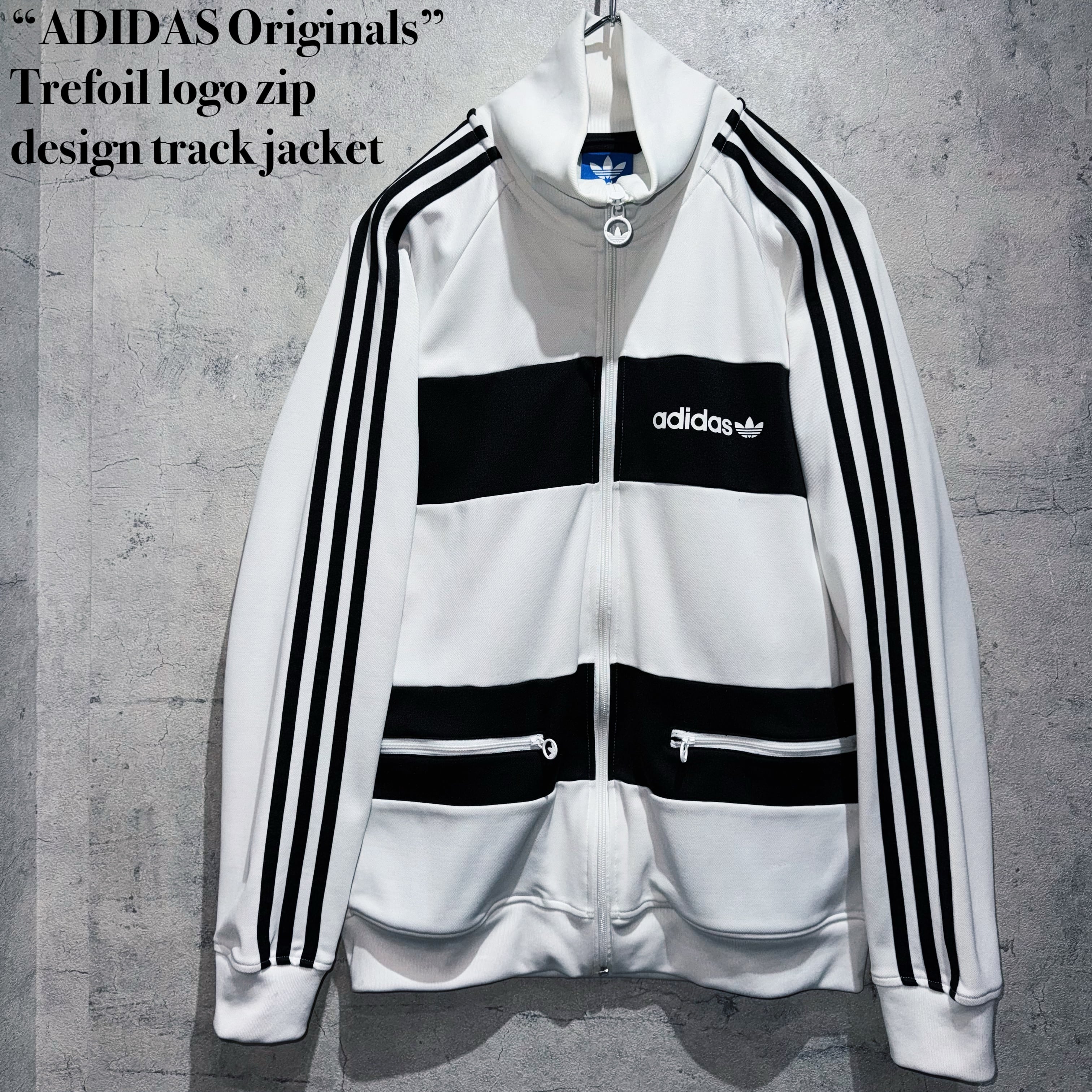 “ADIDAS Originals”Trefoil logo zip design track jacket