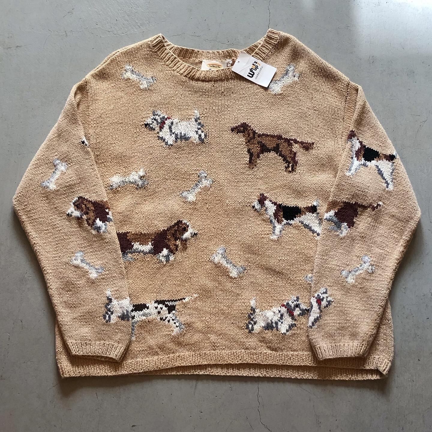 90s talbots "dogs" knit【高円寺店】