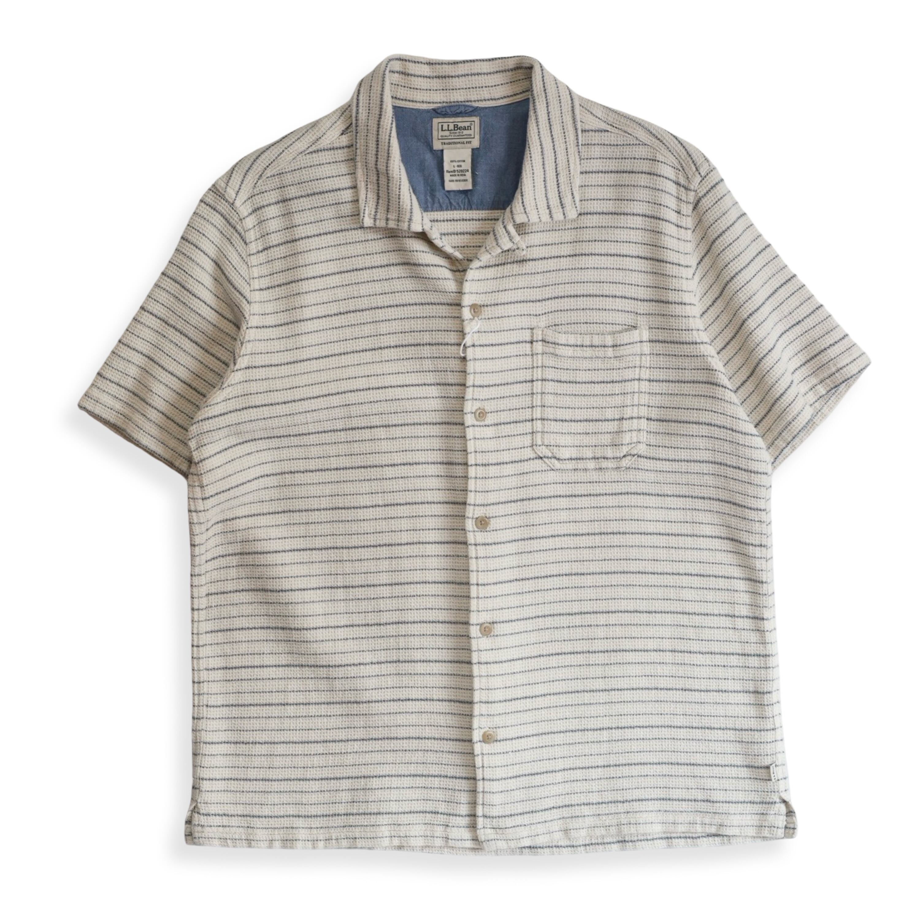 L.L.Bean S/S Open Collar Shirt