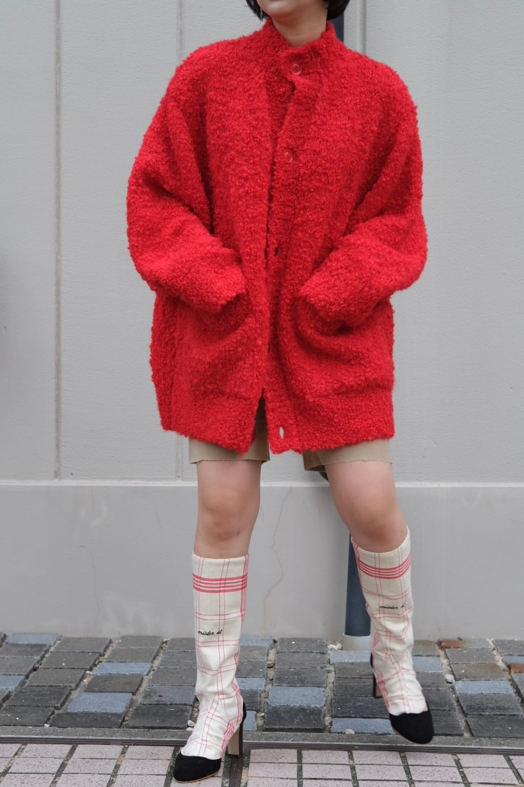 kota gushiken】Massive Mohair Cardigan -Red- | loop
