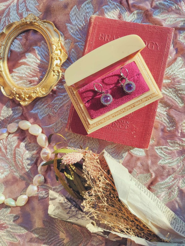 【MILKEY WAY SPINEL COLOR SHORT EARRING／（XX373） 】