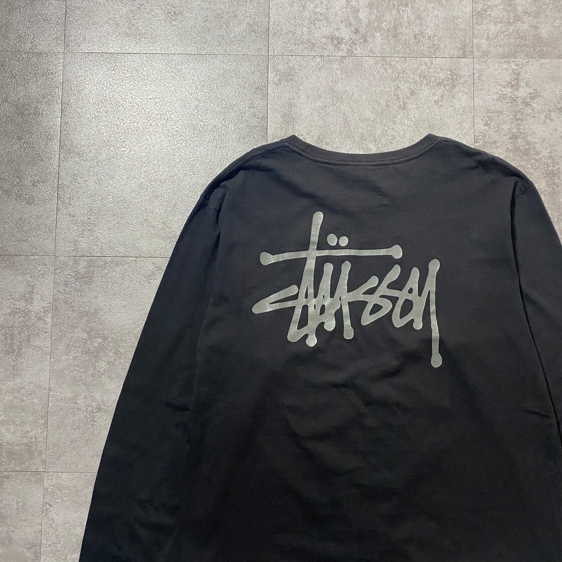 stussy ステューシー ショーンフォント バックプリント ブラック T 