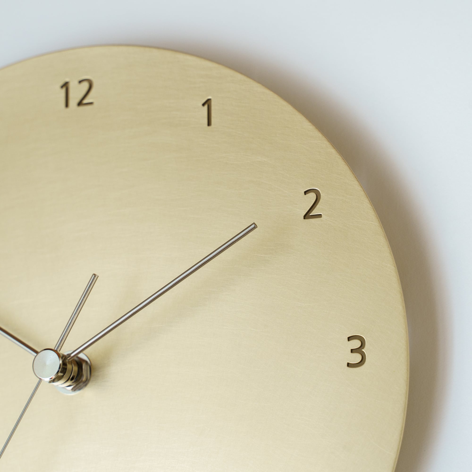 minimal wall clock 220 _ number / brass 壁掛け時計 220 数字 / 真鍮