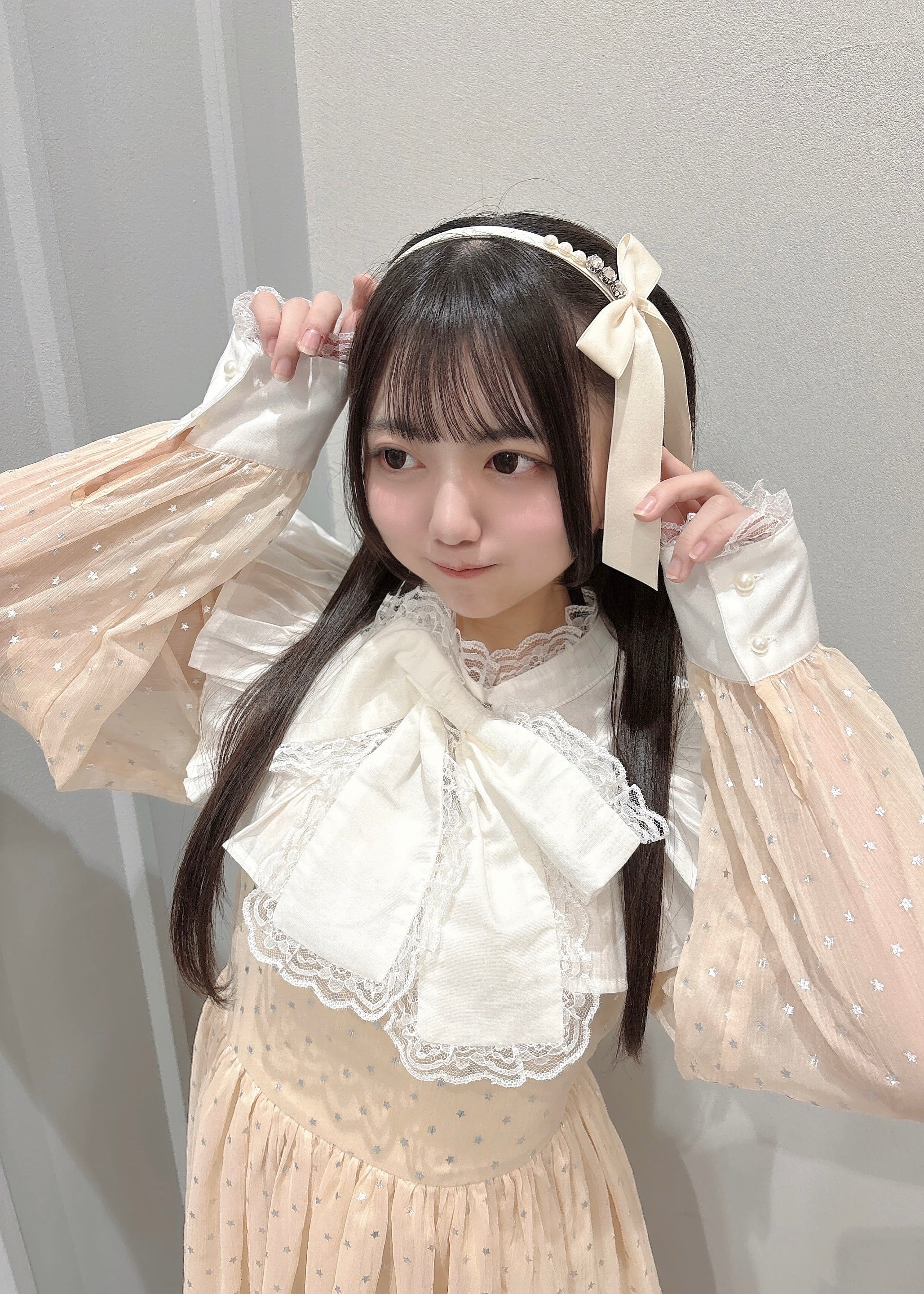 ManonMimie】Star Chiffon Ribbon OP | Manon Tokyo ManonMimie】Star Chiffon Ribbon OP | Manon Tokyo