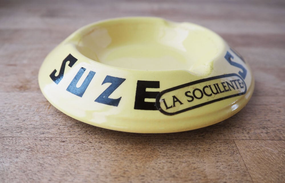 ビンテージ　灰皿　フランス　SUZE  アドバタイジング　1960年代 ビンテージ灰皿フランスSUZE アドバタイジング1960年代