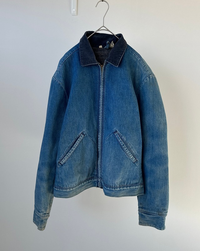 -Wrangler- Vintage 70s 38 Denim Work Jacket