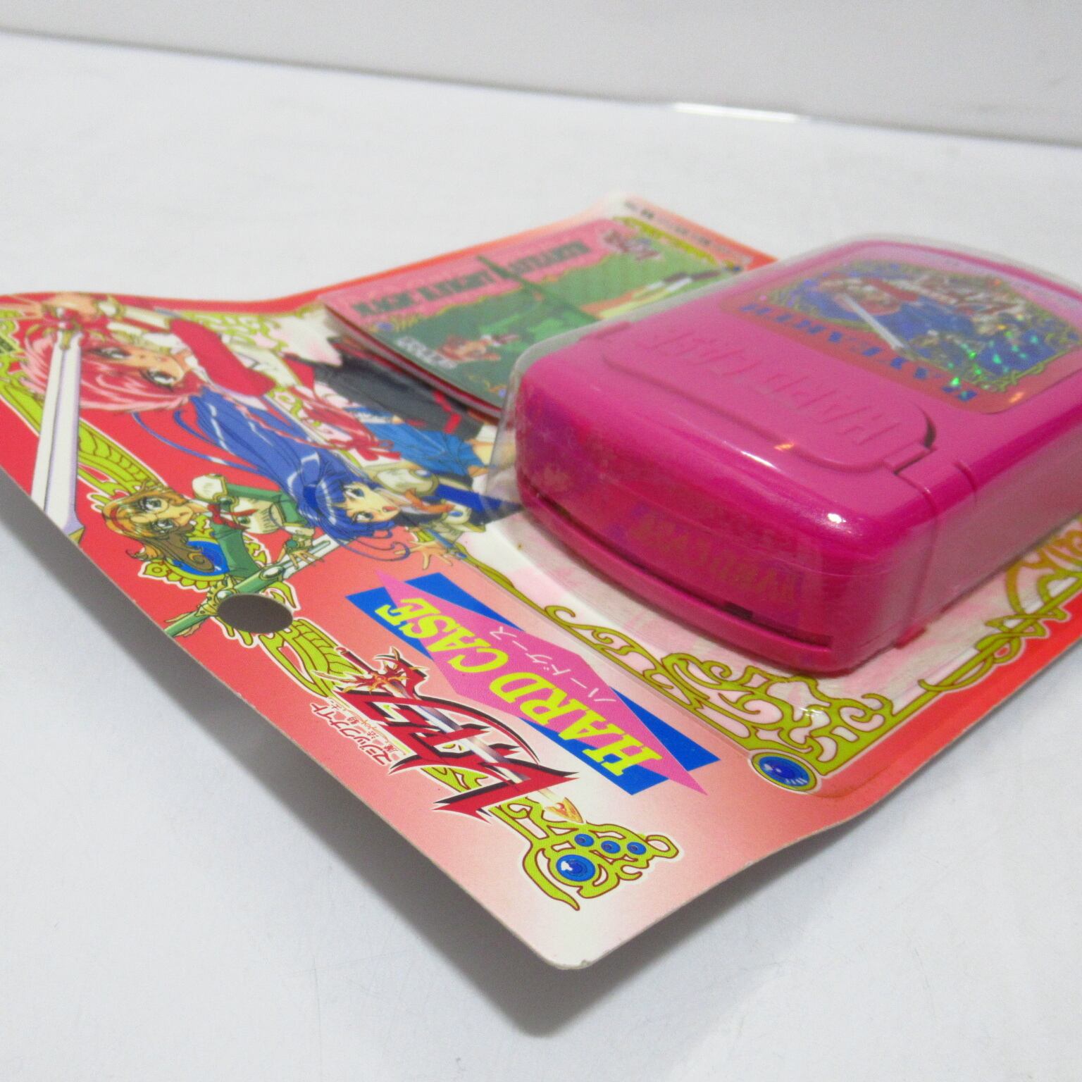 マジックナイト レイアース ピンク ポケットケース レア レトロ 当時物 マジックナイト レイアース ハードケース カードケース [$3