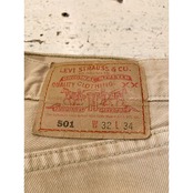 00s Levi’s 501 BEIGE COLOR DENIM PANTS MADE IN USA  Size W32L34