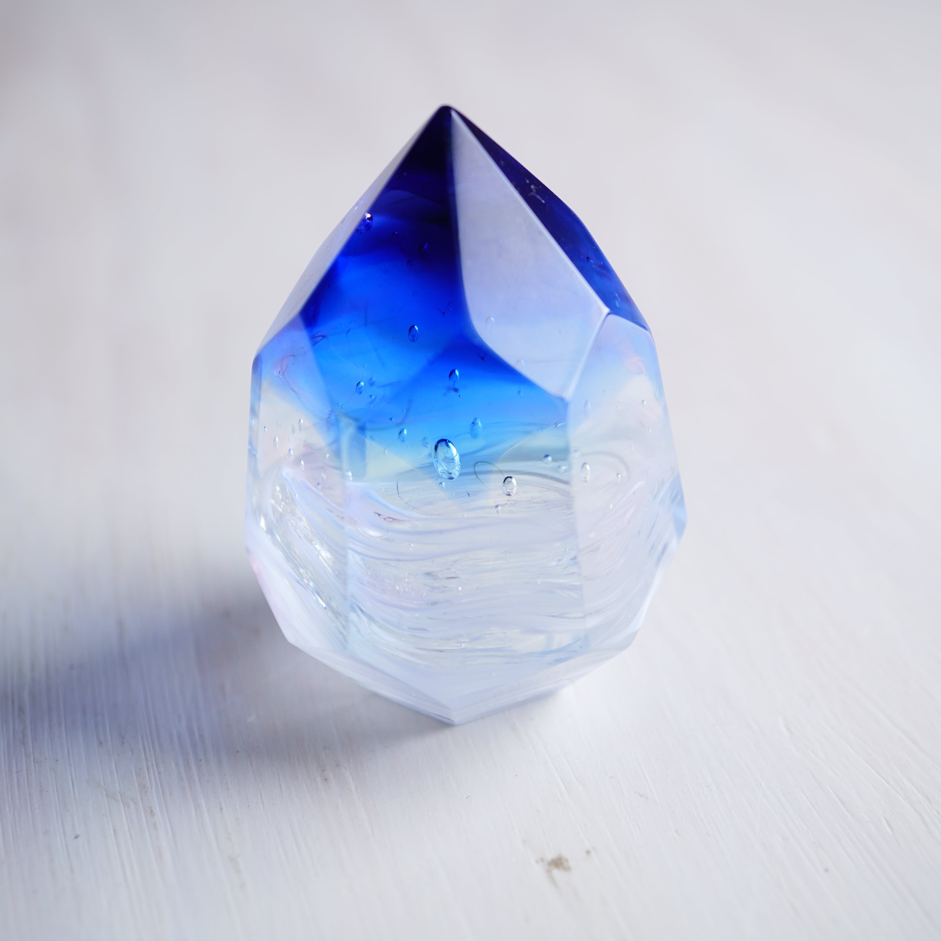 No.1186 空想鉱石硝子 『渦雲・柱状結晶』 | 空想鉱物工作所