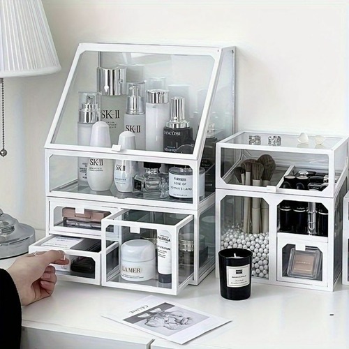 コスメ収納棚 スキンケア収納棚 香水収納棚 ２色展開 シンプルなデザイン