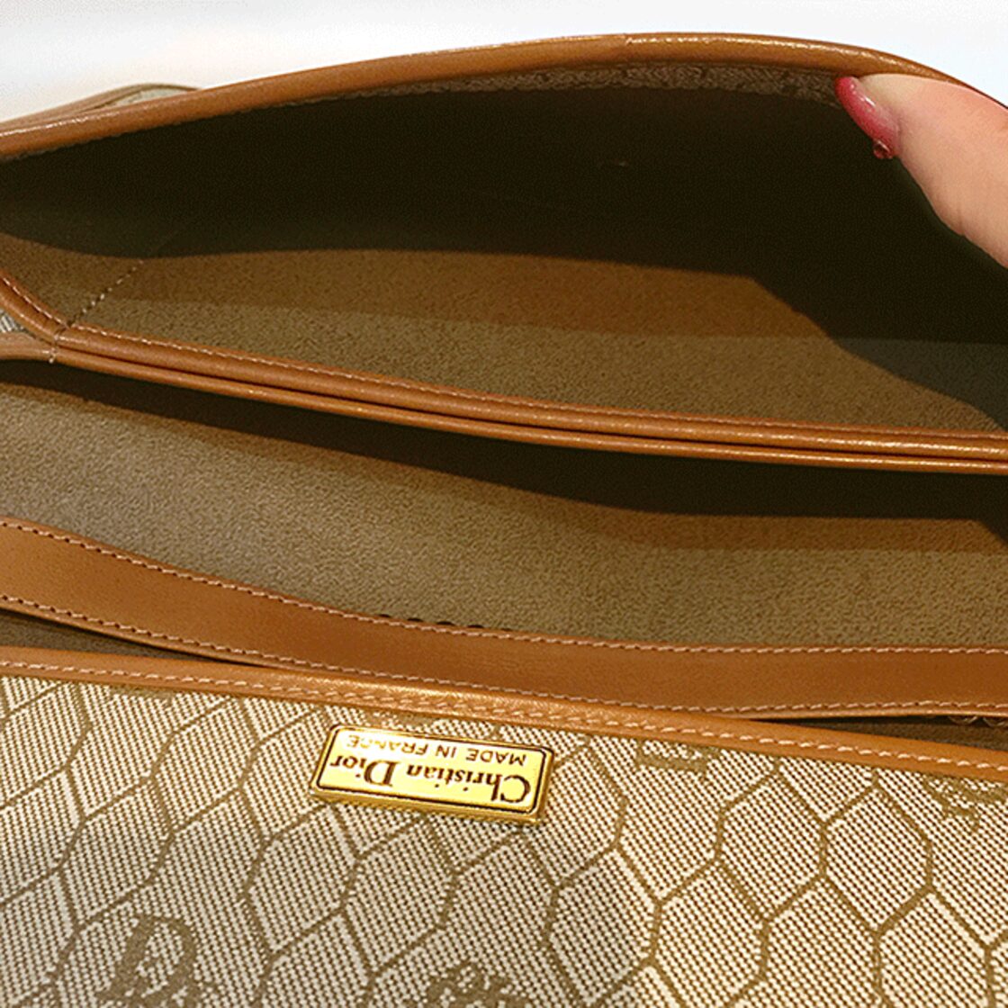 Christian Dior ディオール ロゴ シボレザー 2WAY ミニバッグ
