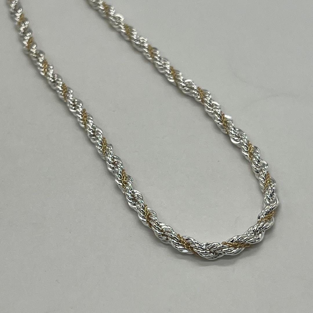 ティファニー TIFFANY&CO ツイストロープ ネックレス コンビ 希少