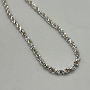 ティファニー TIFFANY&CO ツイストロープ ネックレス コンビ 希少