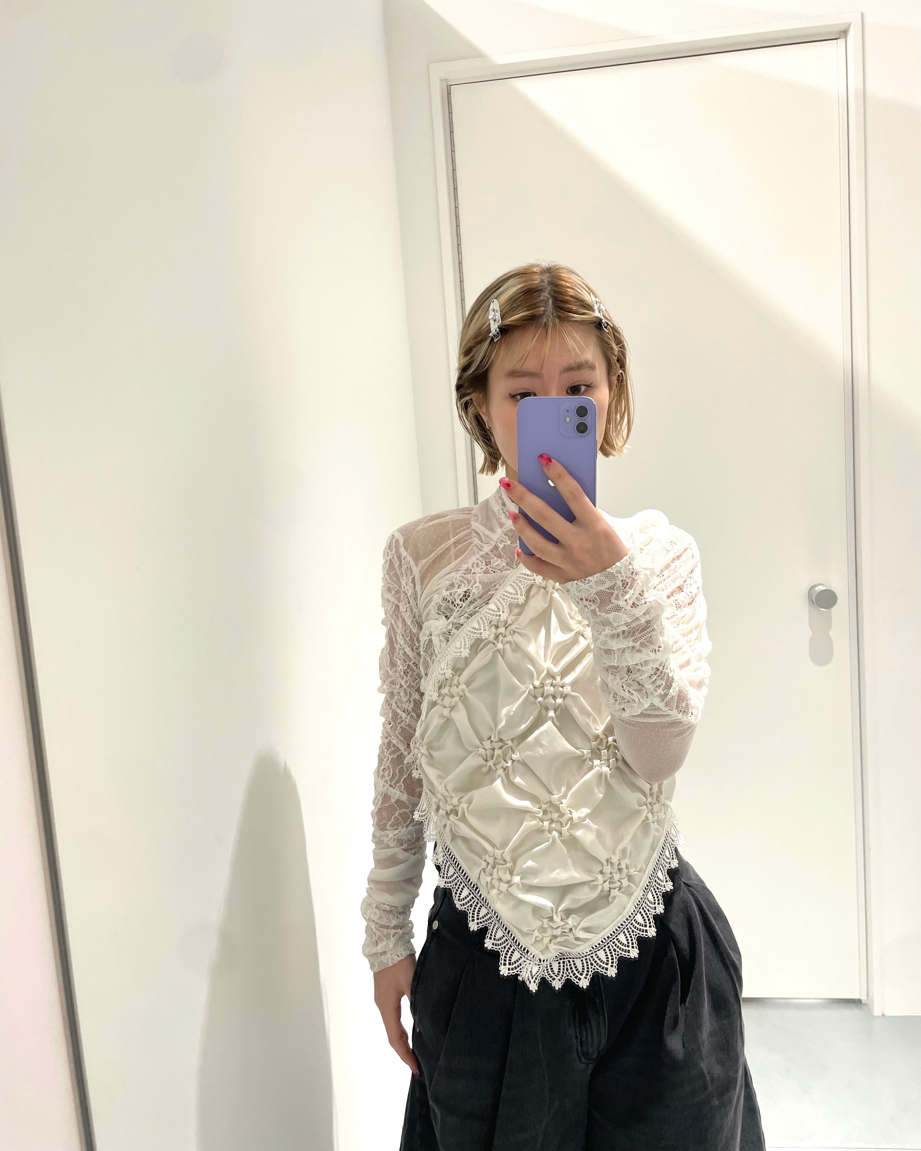 26SS】Create Clair クリエイトクレイル / SMOCKING VEILL BUSTIER