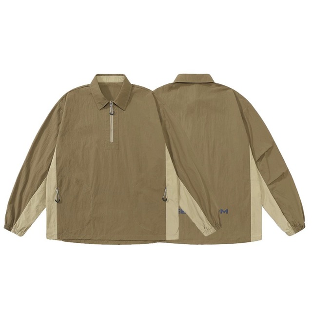 バックロゴハーフジッププルオーバー R00045