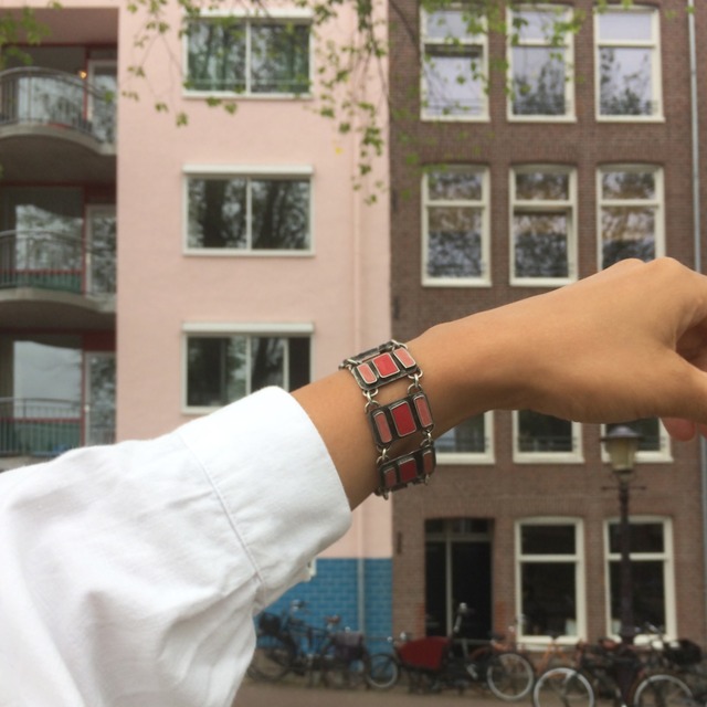 Art deco tiles ブレスレット (pot-4)