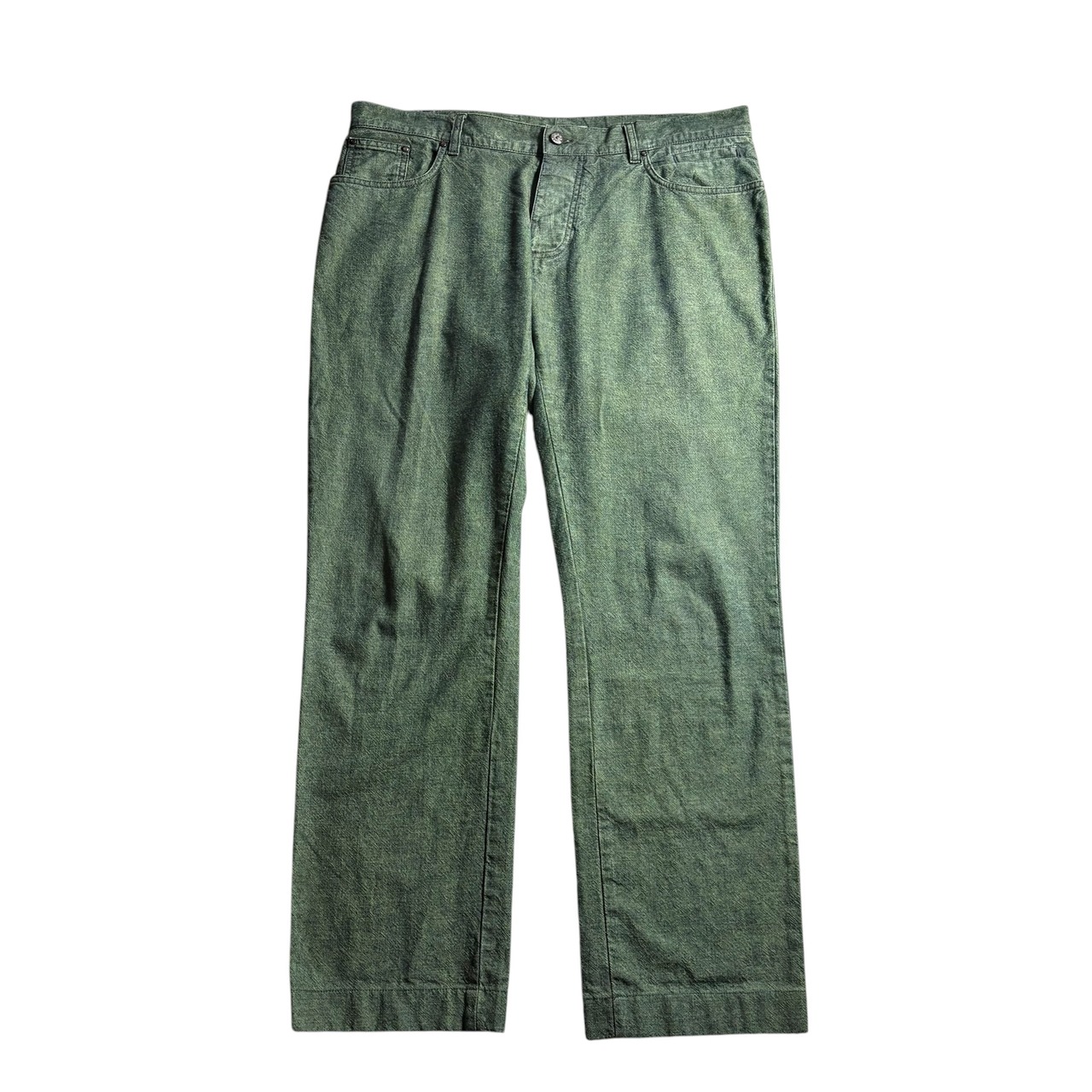 ETRO green denim pants