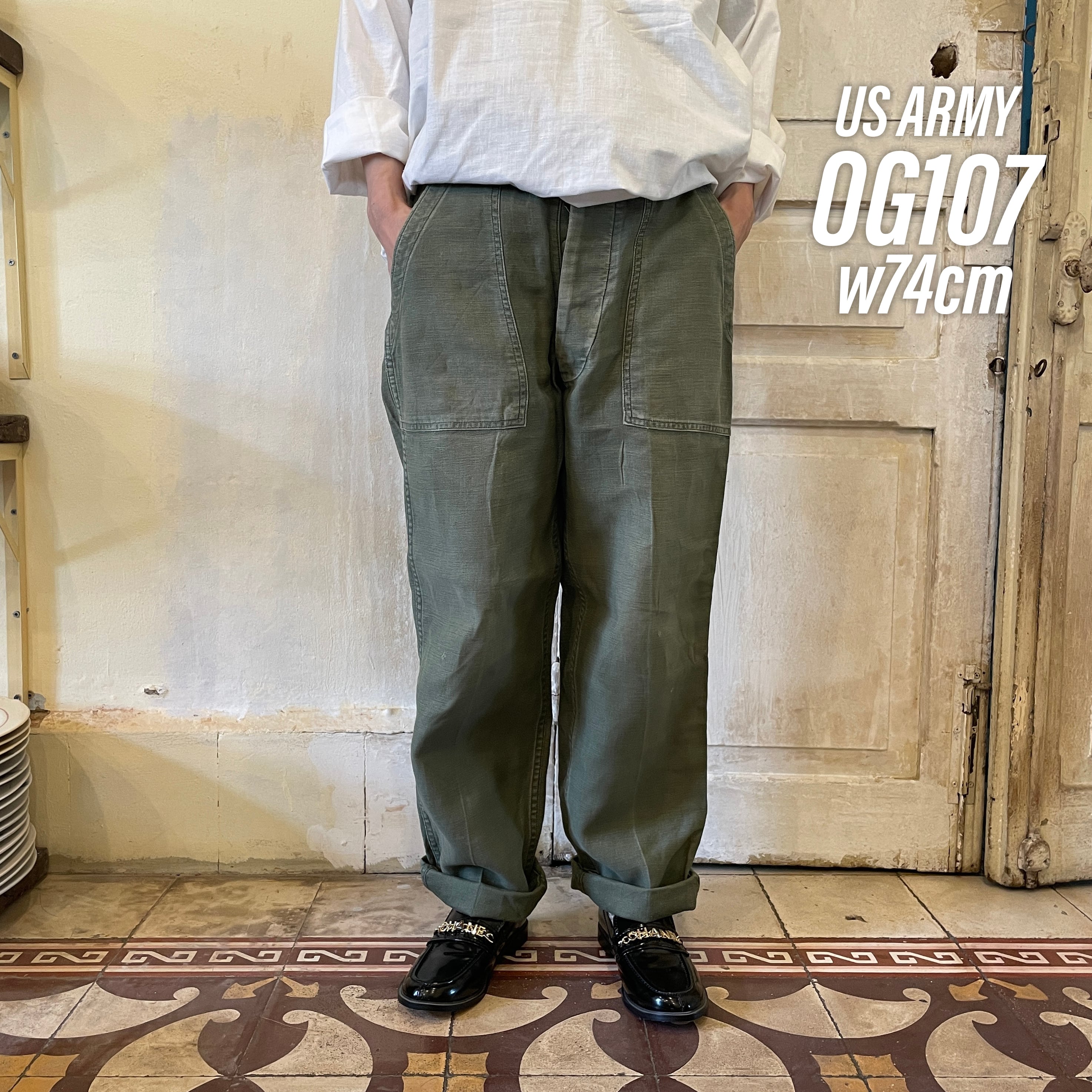 GD73 US ARMY 米軍 アメリカ軍 ベイカーパンツ 70s OG107