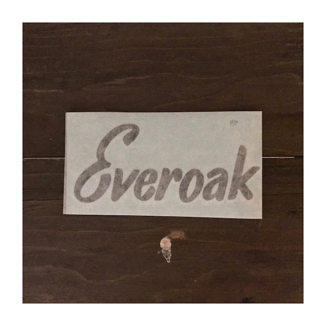 Everoak / Everoak Helmet Cut Text Sticker #26