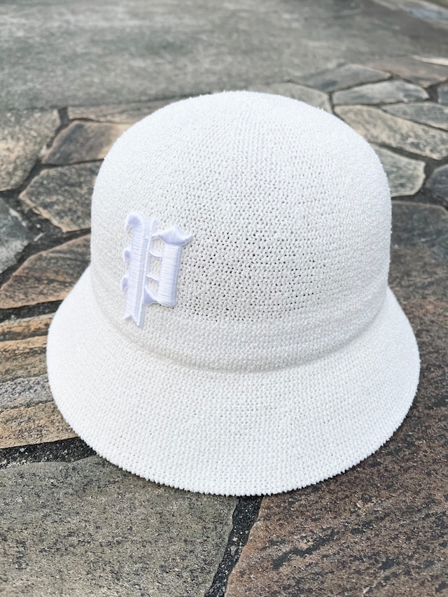 Old P Logo Bermuda Hat 【WHT✖︎WHT】