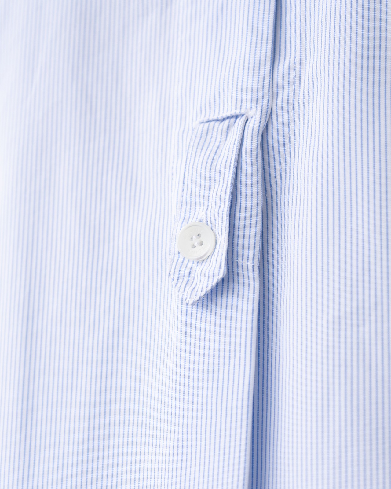 〈CÉLINE by phoebe philo〉Collarless stripe shirt