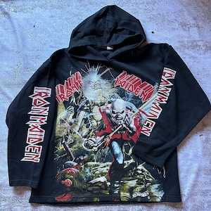 90's IRON MAIDEN SWEAT HOODIE DEAD STOCK