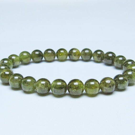 ツァボライト ブレスレット 8mm 一点物 おまかせ便 111-49816