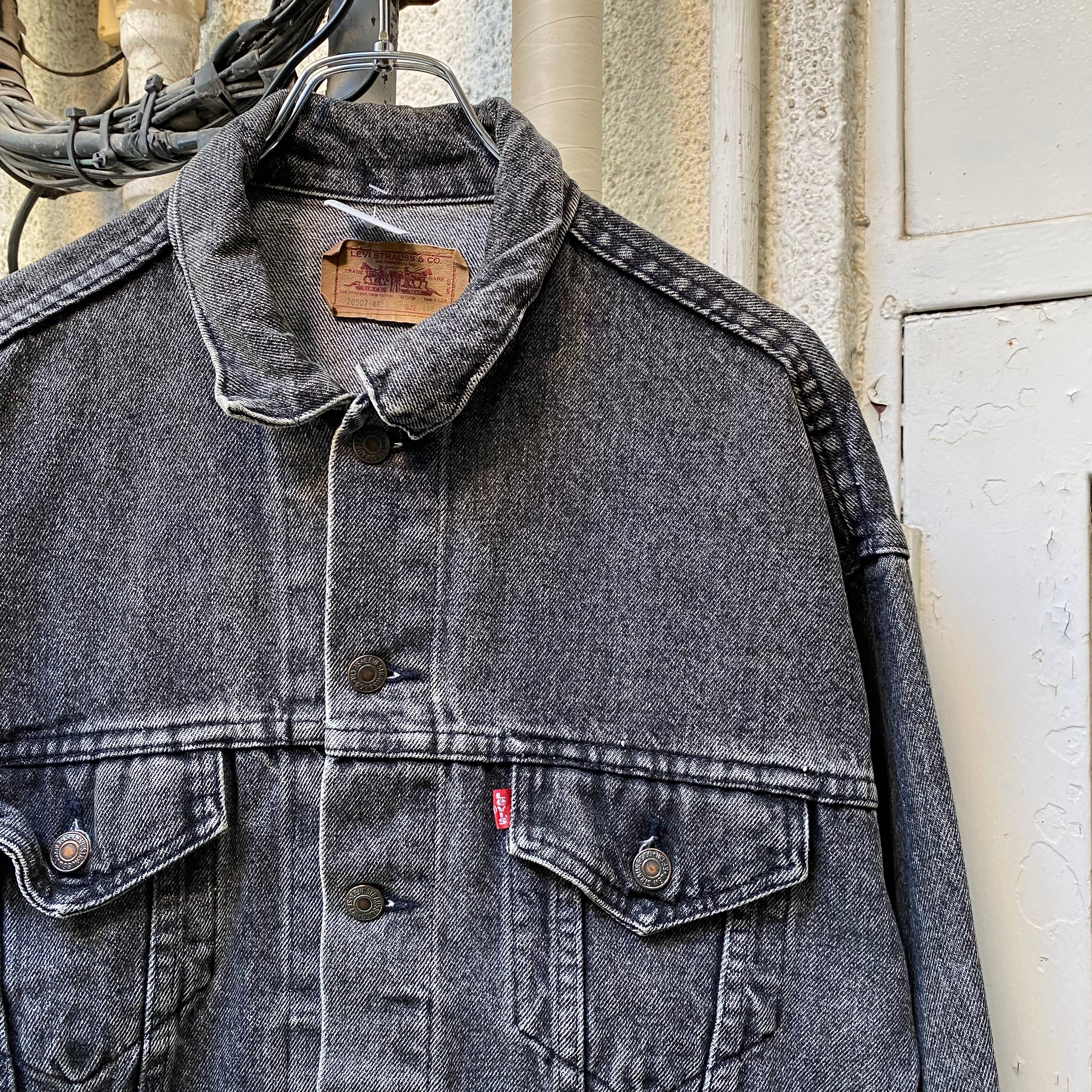 先染め】 90's Levi's 70507 Black Denim Jacket | 下北沢SPiKe＆SPiCe