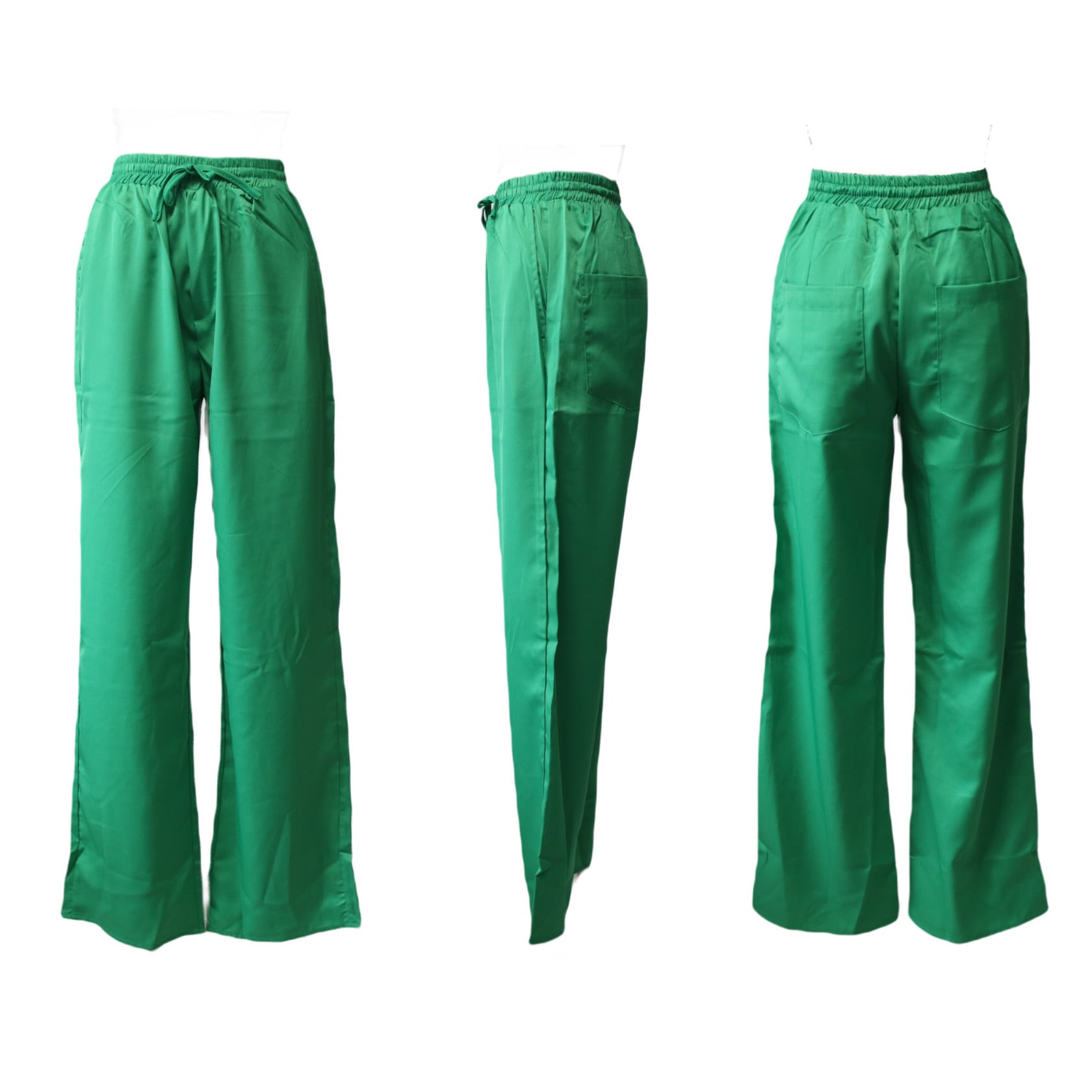 ストレートカラーパンツ ／ グリーン 緑 | Yuberra