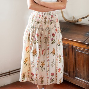 花柄スカート レディース  ウエストゴム フレアスカート ミモレ丈 大人カジュアル きれいめ ミセス 春 夏 上品 花柄スカート