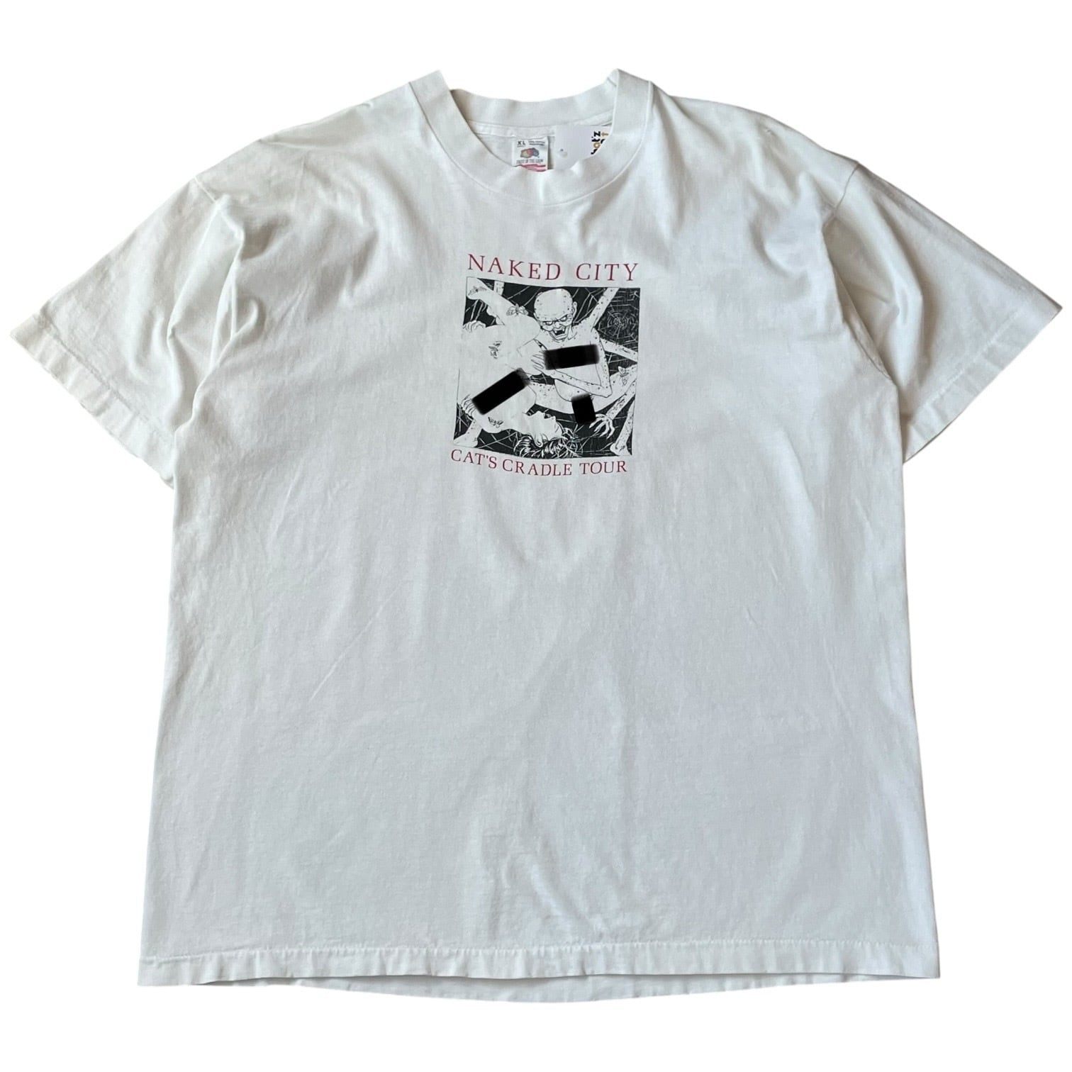 90s NAKED CITY "CAT'S CRADLE TOUR" T-shirt