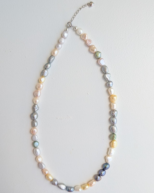 SV925 multi colored Freshwater Pearls necklace (adjustable) 38SV03