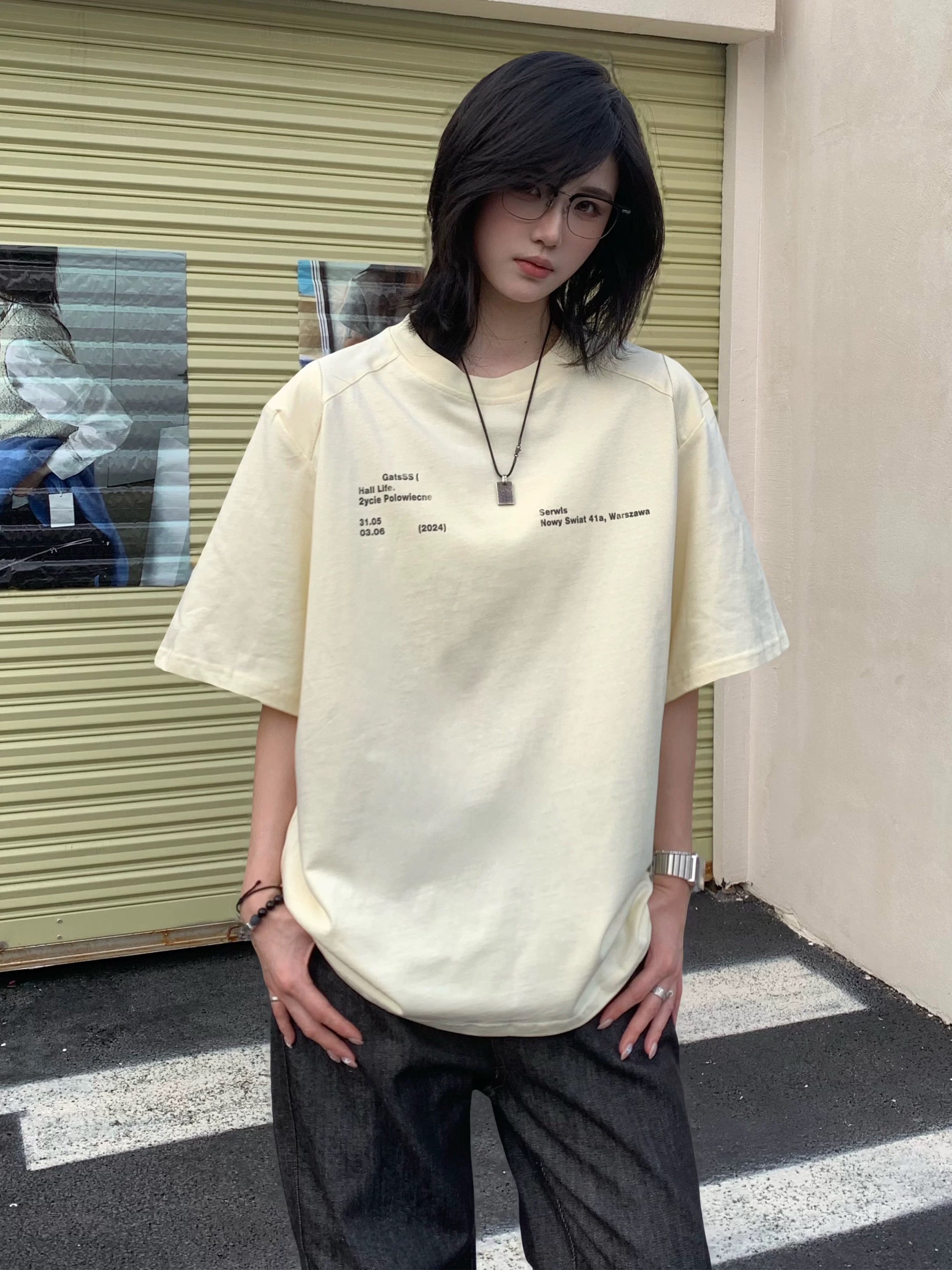 セブンスクロス バックプリントTシャツ / Seventh Cross Back Print T-Shirt