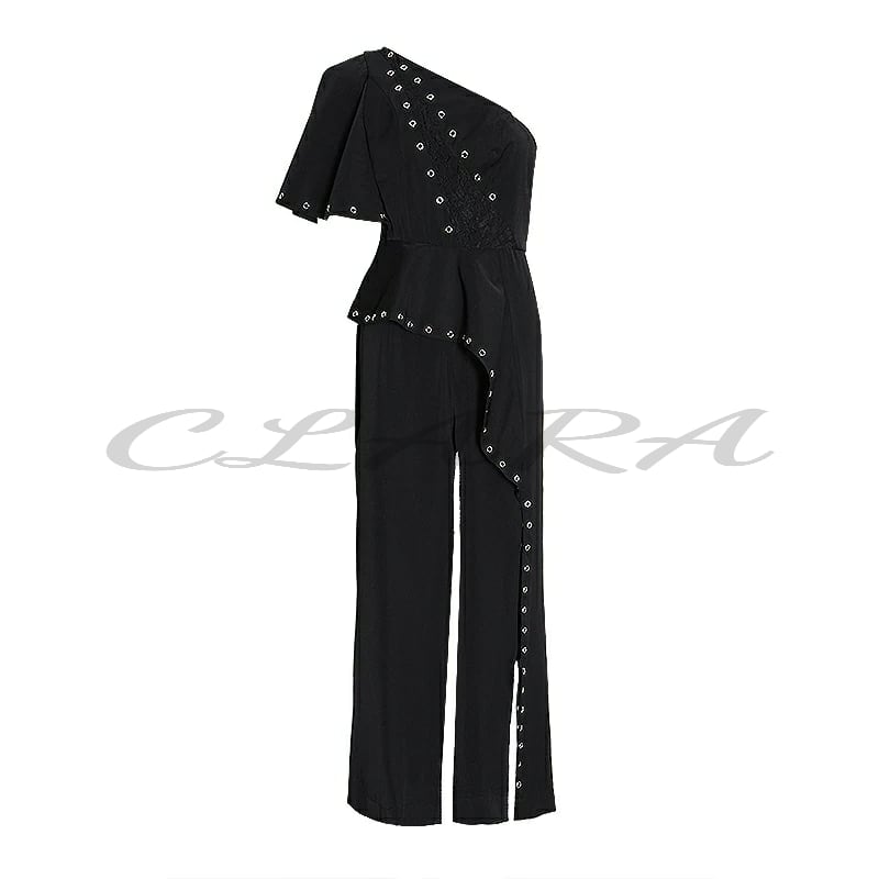 One shoulder sexy Jumpsuit《 即日発送 》