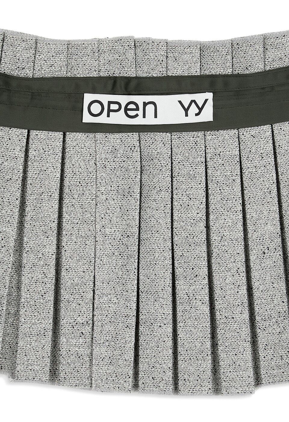OPEN YY] PLEATS LAYERED POCKET BELT, KHAKI 正規品 韓国ブランド