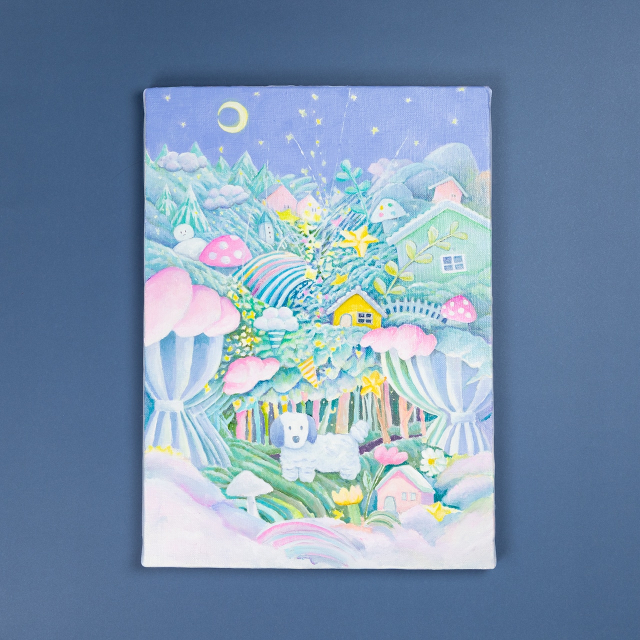 < 柴田貴史 > 原画「夜の散歩」