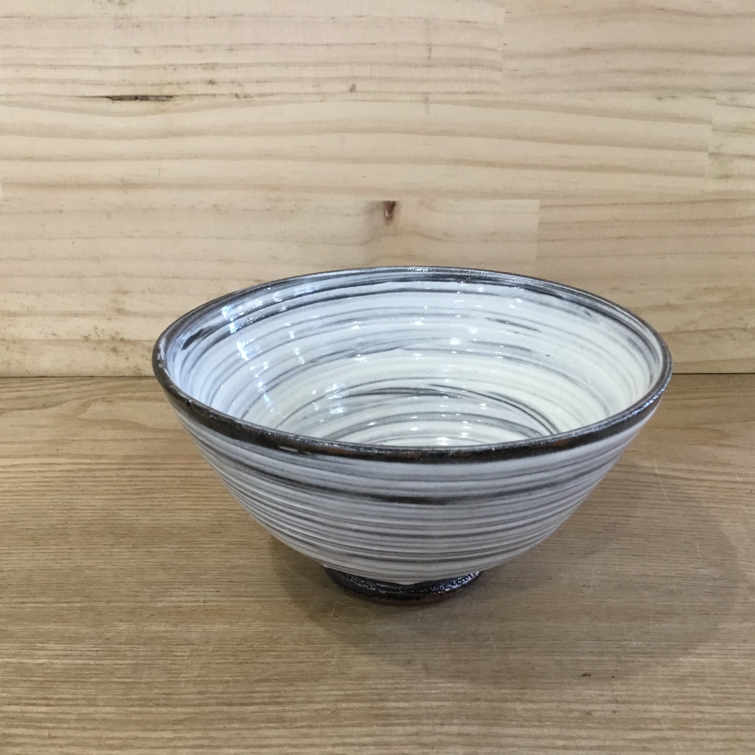 笠間焼 刷毛目 めし碗 新井倫彦作 | 趣味の園芸と陶器山竹