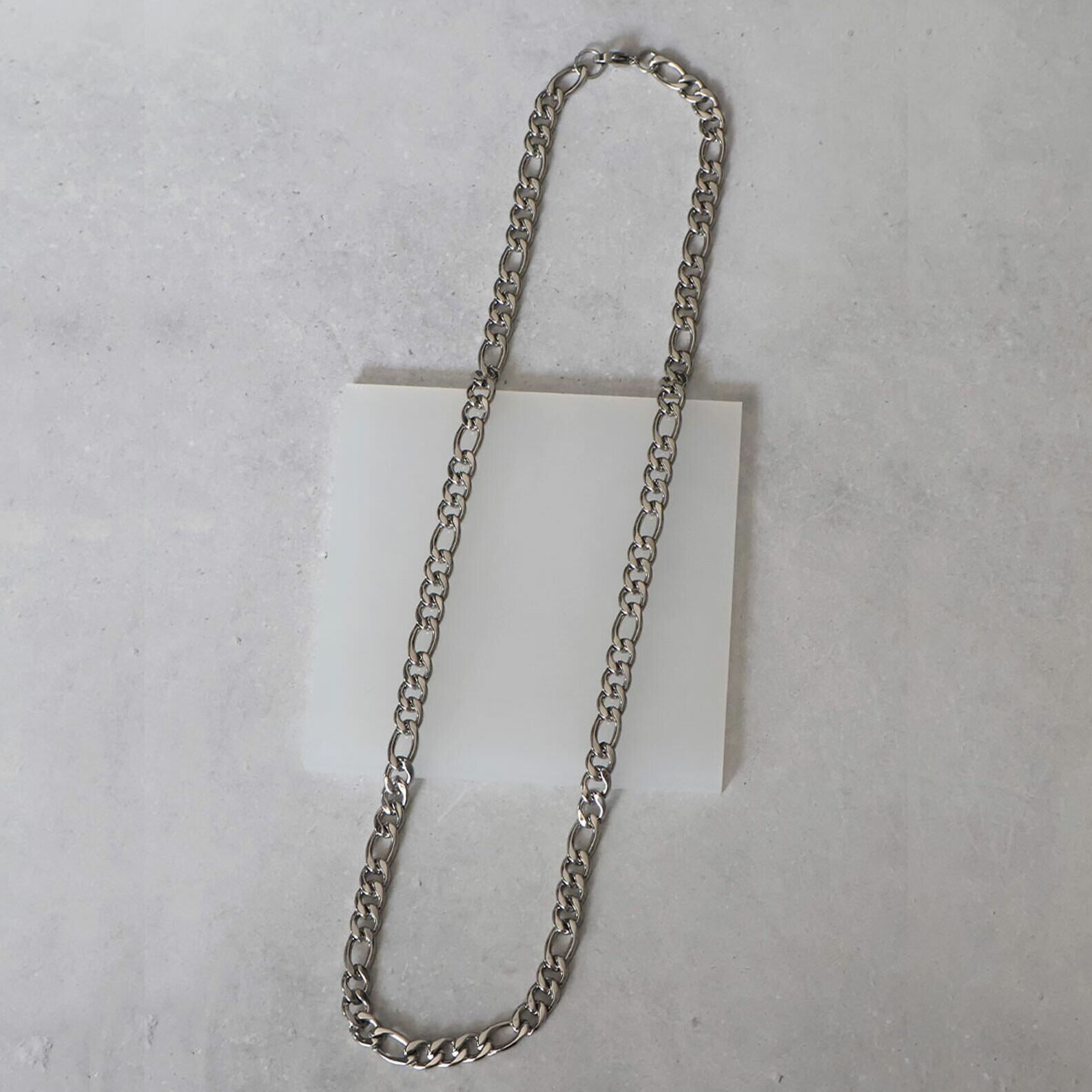 【SELECT】unisex サージカルステンレス 316L　フィガロチェーン　ネックレス　金属アレルギー対応　韓国製