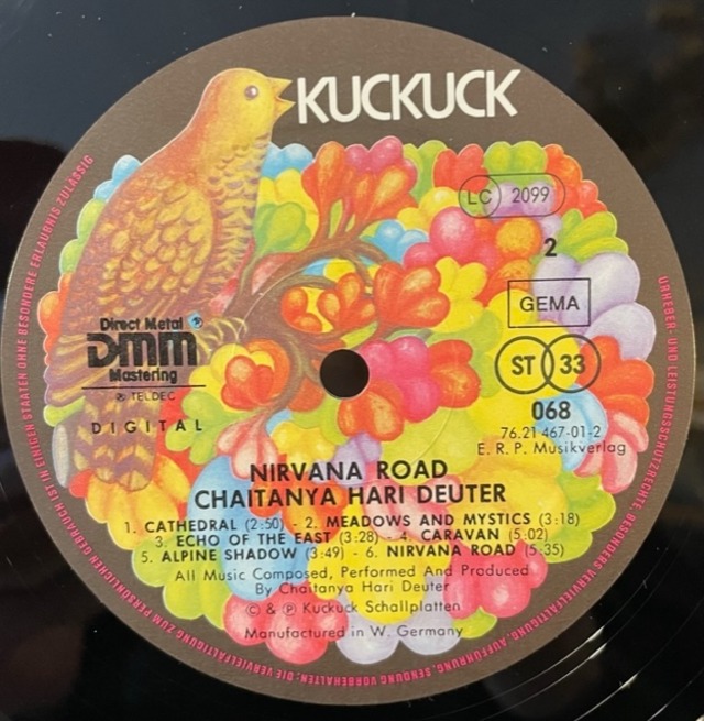 DEUTER "NIRVANA ROAD" LP EAD RECORD