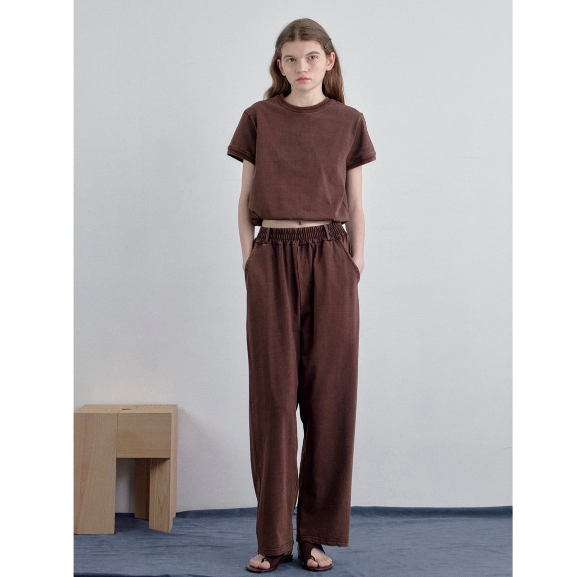NOKCHA original 】ashed long pants | valance 福井｜レディース
