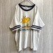 90s頃 PEANUTS ウッドストック ラグランTシャツ 杢グレー ボックスシルエット