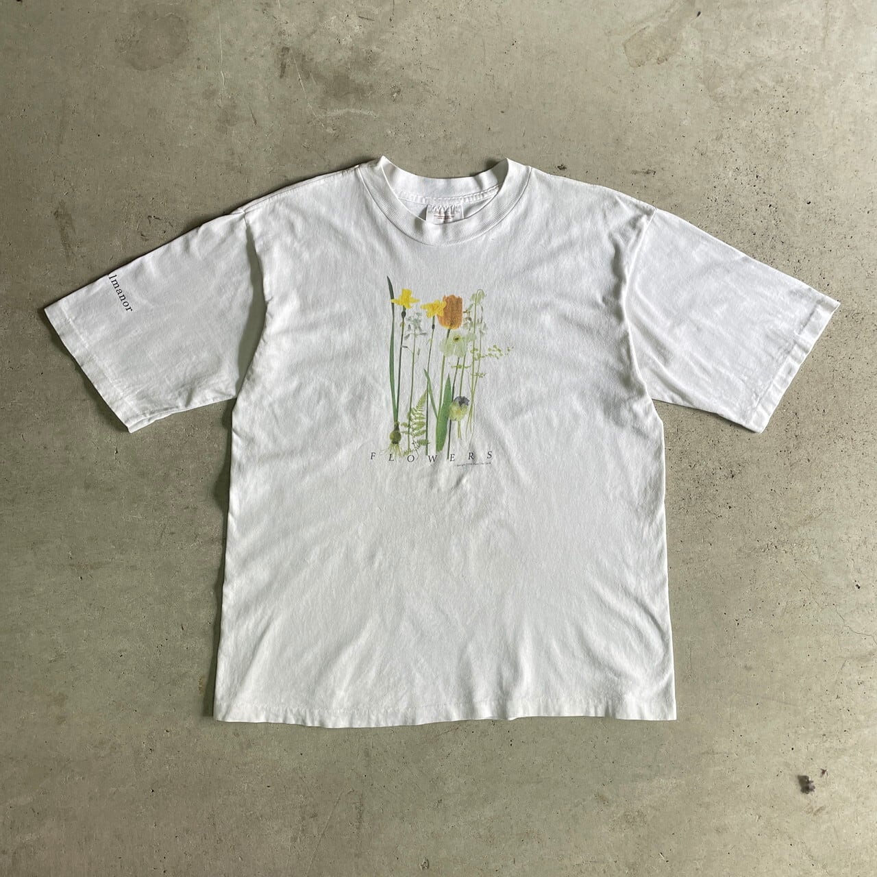古着 90年代 MAZE 花柄 アートTシャツ メンズM相当 ヴィンテージ 