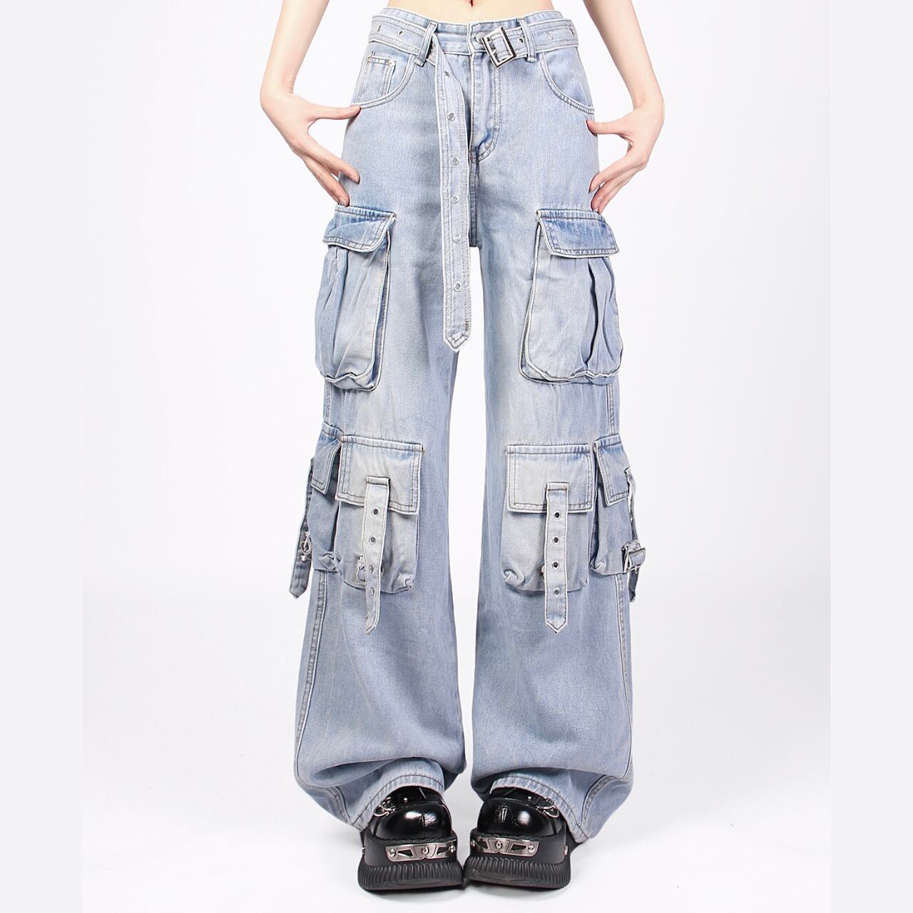 ハイウエストルーズジーンズ　1333