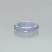 【15号】レアカラー！ lavende 翡翠くり抜き甲丸リング A貨翡翠 jd_rg2491