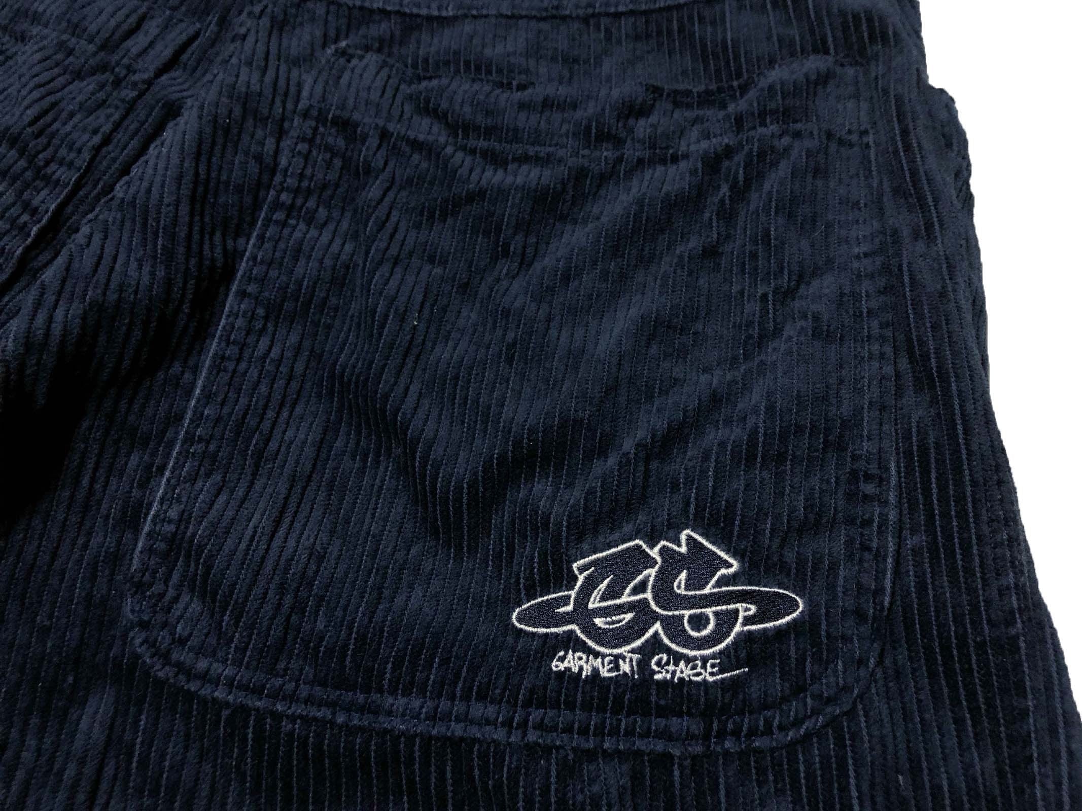 90s GARMENT STAGE 太畝コーデュロイ 極太バギーパンツ 紺 【W40 90s GARMENT STAGE 太畝コーデュロイ 極太バギーパンツ 紺 【W40