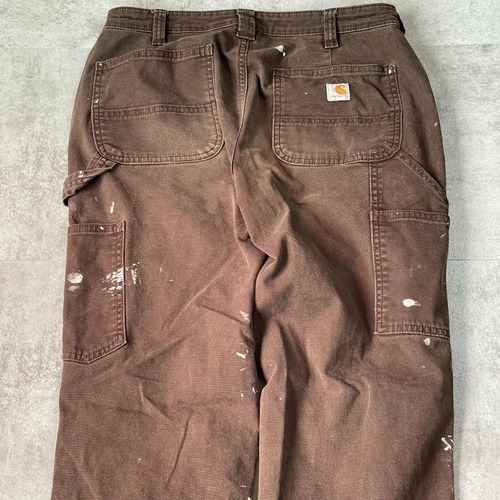 20s ダークブラウン ダブルニー Carhartt カーハート パンツ 詳細写真15