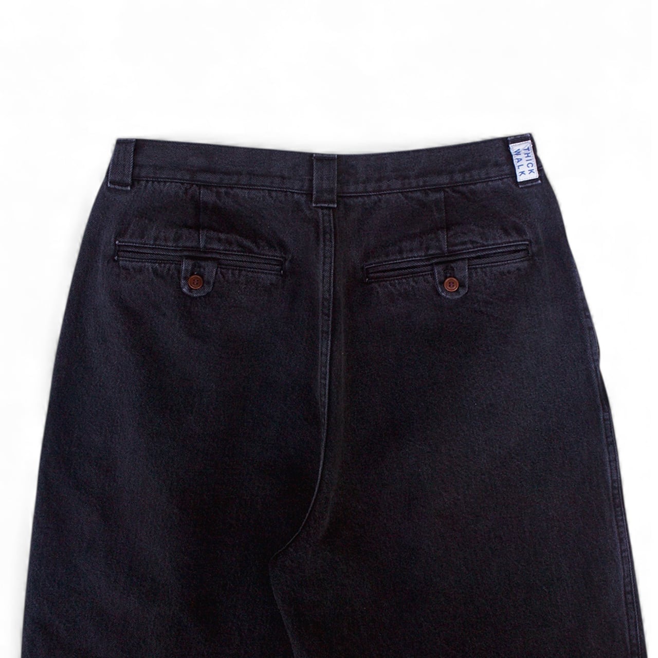 NOROLL, THICKWALK PANTS BLACK DENIM | not wonder store
