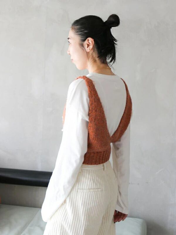 anukeアンヌークFringe Knit Bustierフリンジニットベスト anukeアンヌークFringe Knit Bustierフリンジニットベスト anuke
